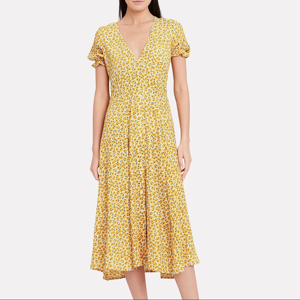 Faithfull the Brand Sunflower Midi Dress - S